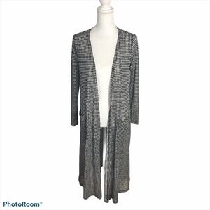 Lularue Sarah Duster NWT Black White Cardigan Small